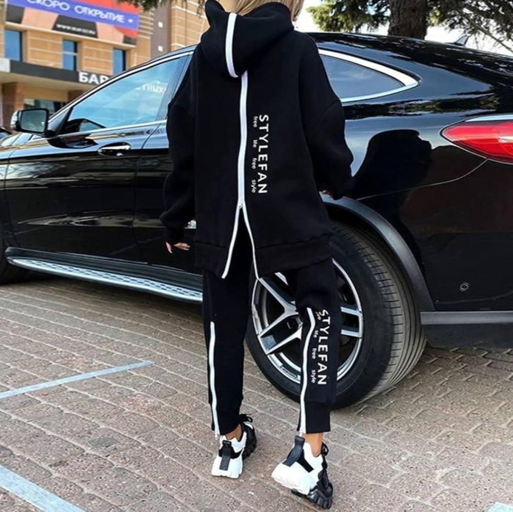 Stylefan Fashion Swag Tracksuit with Hood Full Zip Back Brand New Small